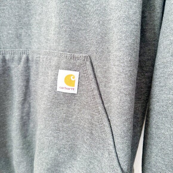 New Belgium X Carhartt | Grey Hooded Sweatshirt Graphic Brewery Jacket‎ Medium - Picture 4 of 7
